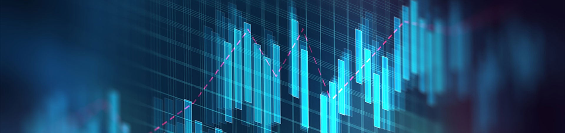 data graph on computer screen