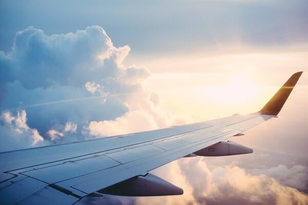 airplane flying in the sky