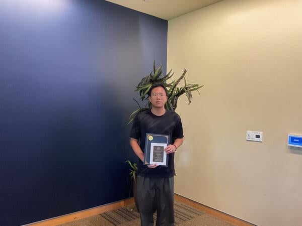 UCR Statistics End of Year Event 2026 - Morris J. Garber Awardee Xinhao Qu 