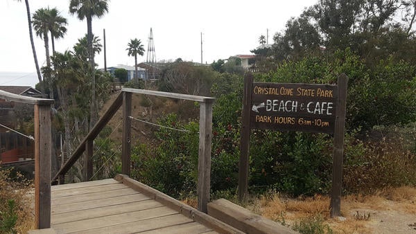 Crystal Cove sign